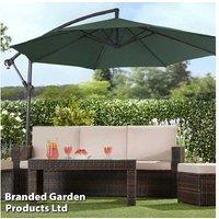 Aluminium Cantilever Garden Parasol with Cover - 4 Colour Options, Weather-Resistant, Modern Style