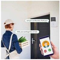 Wireless Smart Video Doorbell Camera Kit with Night Vision & App Control - Home Security Cam Bundle