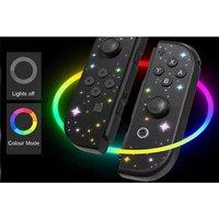 Wireless RGB Bluetooth 5.2 Gaming Controllers for Switch/OLED/Lite - Turbo Burst, Vibration, E-Sports Joystick