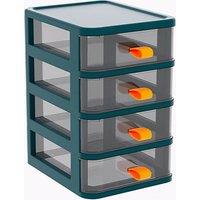 Transparent 4-Tier Drawer Storage Box