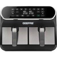 Geepas 8L Vortex Dual Basket Digital Air Fryer