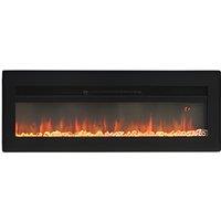 3-in-1 Electric Fireplace with Remote & Display - 3 Sizes