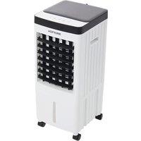 Portable Evaporative Air Cooler with Remote & 8L Tank - Black or White