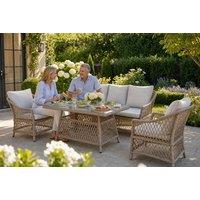 Provence Rattan Garden Set with Table, Cushions & Weather Cover - 3 Size Options