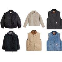 Unisex Black Pre-Loved Levi's or Wrangler Mystery Jacket Box