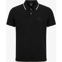 Armani Exchange Classic Cotton Polo Shirt in Black