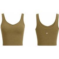 Unisex Lululemon Align Cropped Tank Top with Shelf Bra