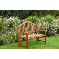 Acacia Wood Foldable 2-Seater Garden Bench - Weather-Resistant Outdoor Furniture