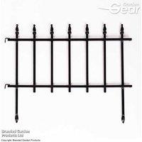 Metal Clarence Finial Garden Border Edging - Powder-Coated Iron, Weather-Resistant Landscaping Solution