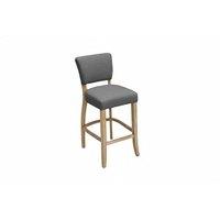 PRICE DROP! Set of 2 Bar Stools with Linen-Upholstered Padded Seats