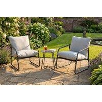 3 Piece Metal Garden Bistro Set with Table
