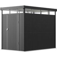 Metal Garden Shed with Double Doors & Top Windows - 2 Size Options