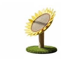Sisal Sunflower Cat Scratching Post with Anti-Tip Base