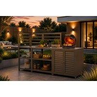 All-in-One Verano Sorrento Outdoor Kitchen with 16" Kamado BBQ