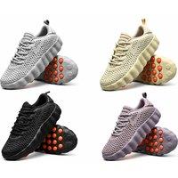 Unisex Beige Breathable Anti-Slip Sports Shoes with Extra Cushioning