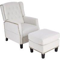 Pushback Reclining Chair Set with Plush Chenille Upholstery