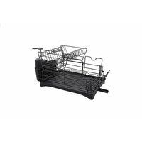 Two-Tier Dish Drainer Rack with Holders