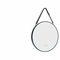 Round LED Mirror with Hanging Strap