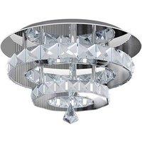 30W LED Crystal Ceiling Light with Teardrop Pendant