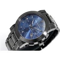 Burberry Men's Chronograph Quartz Watch - 42mm Stainless Steel, Water-Resistant, Luxury Blue Dial