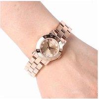 Marc Jacobs Ladies Quartz Rose Gold Stainless Steel Watch 26mm - Water-Resistant Luxury