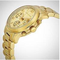 Michael Kors Chronograph Quartz Unisex Gold Watch MK5055 - Luxury Steel Case