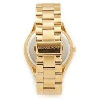 Michael Kors MK3492 Quartz Stainless Steel Ladies Watch - Blue Dial, 42mm, Classic Luxury