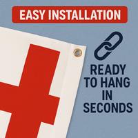 England Flag Sports Banner - Lightweight, Quick-Dry Rayon, 5ft x 3ft for Outdoor & Indoor Sporting Events