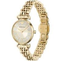 Emporio Armani Ladies Mia Quartz Watch - 32mm Gold Stainless Steel, Water-Resistant Luxury Bracelet