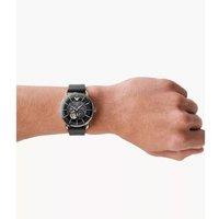 Emporio Armani Men's Automatic Watch - Black Skeleton Dial, Rose Gold Stainless Steel, 43mm, Water-Resistant
