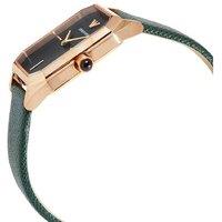 Emporio Armani Ladies Gioia Quartz Watch - Green Strap, Rose Gold Stainless Steel, 32mm Luxury Style