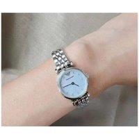 Emporio Armani Ladies Quartz Luxury Stainless Steel Watch - Mother of Pearl Dial, 32mm Case