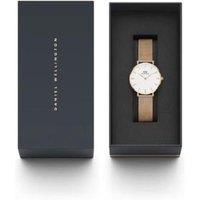 Daniel Wellington Ladies Quartz Rose Gold Petite Melrose Watch - Classic 32mm Stainless Steel Mesh