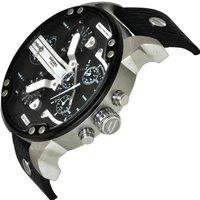 Diesel Mr Daddy 2.0 Quartz Chronograph Men's Watch DZ7313 - Large Black Dial, Stainless Steel Case, Water-Resistant