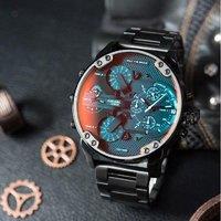Diesel Mr. Daddy 2.0 Chronograph Quartz Watch - Black IP, Metal Bracelet, Water-Resistant