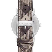 Burberry Ladies Swiss Quartz Watch - 34mm Classic Stainless Steel, Water-Resistant, Leather Strap