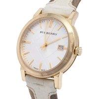 Burberry City Quartz Watch - Yellow Gold Stainless Steel, 38mm, Water-Resistant, Luxury Classic