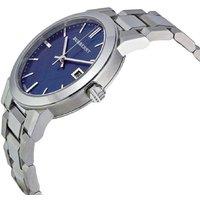 Burberry Men's Quartz Watch - The City 38mm Stainless Steel, Blue Dial, Water-Resistant