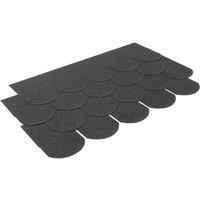 18-Piece Black Asphalt Shingles Pack for Bitumen Roofing