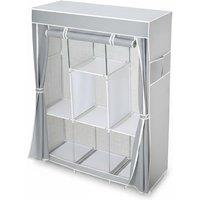Portable Wardrobe with Shelves and Non-Woven Fabric Cover