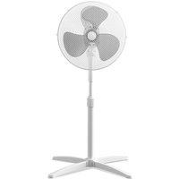 Height Adjustable Oscillating Pedestal Fan with 3 Speed Levels - 96-125cm