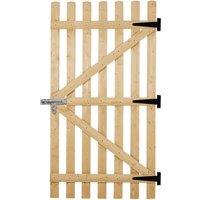 Vintage Wooden Fence Gate with Secure Latch