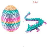 Articulated 3D Printed Dragon Egg Toy with Hidden Dragon Figure - Imaginative Play for Ages 6+, Fantasy Collectible, Creative Gift