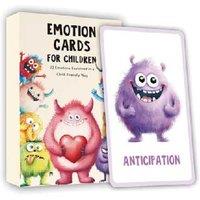 32Pcs Monster Emotions Cards for Kids - Creative Educational Social Skills Game, Ages 3+, Colourful Monster Theme
