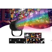USB LED Christmas Projector Light - Festive Indoor/Outdoor Holiday Decoration, Portable, Easy Setup