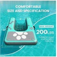 EcoFurnix Inflatable Dog Pool Ramp - Outdoor Water Play, Heavy-Duty, 90kg Capacity, Portable & Eco-Friendly