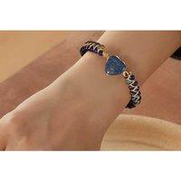 Handmade Natural Stone Adjustable Boho Bracelet - Woven Gemstone Bangle, 16-26cm