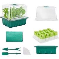 6-Pack 12-Cell Seed Starter Trays with Covers & Tools