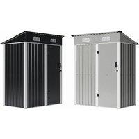 5 x 3FT Lockable Metal Garden Storage Shed - Black or Grey - Fast 2-Person Assembly