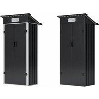 3ft x 2ft Metal Garden Shed with Vent and Double Doors